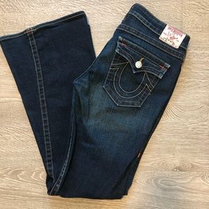 True Religion Joey Twisted Flare Jeans Size 31